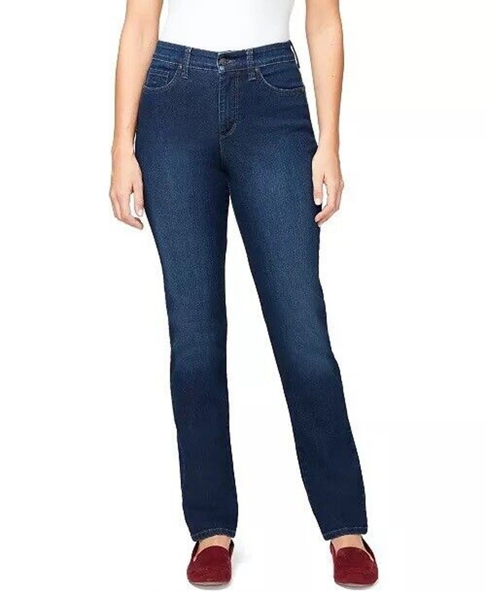 GLORIA VANDERBILT Women's Amanda Slim Jeans Size 16 (b29.1)